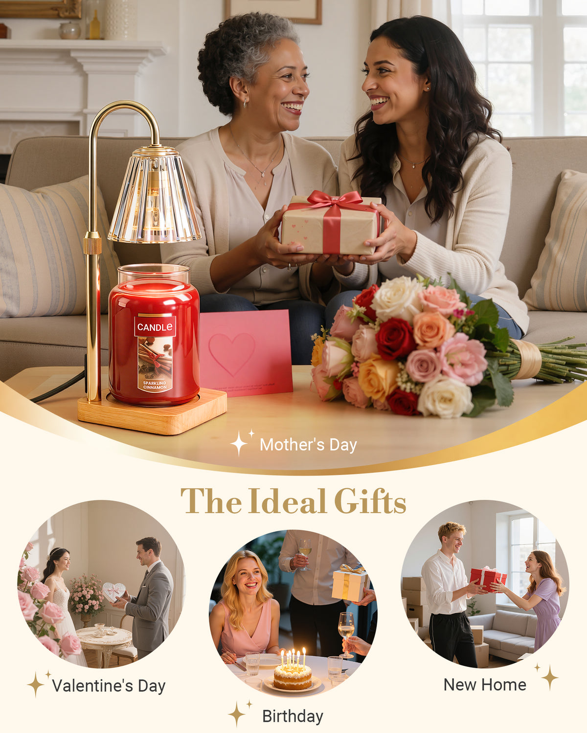 Illustrative candle warmer lamp image; source: www.marycele.com; exact model not verified Illustrative candle warmer lamp image from www.marycele.com; exact product model not independently verified