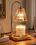 Marycele Amber Candle Warmer Lamp with Timer & Dimmer – Adjustable Height
