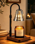Marycele Black Candle Warmer Lamp with Timer & Dimmer – Adjustable Height